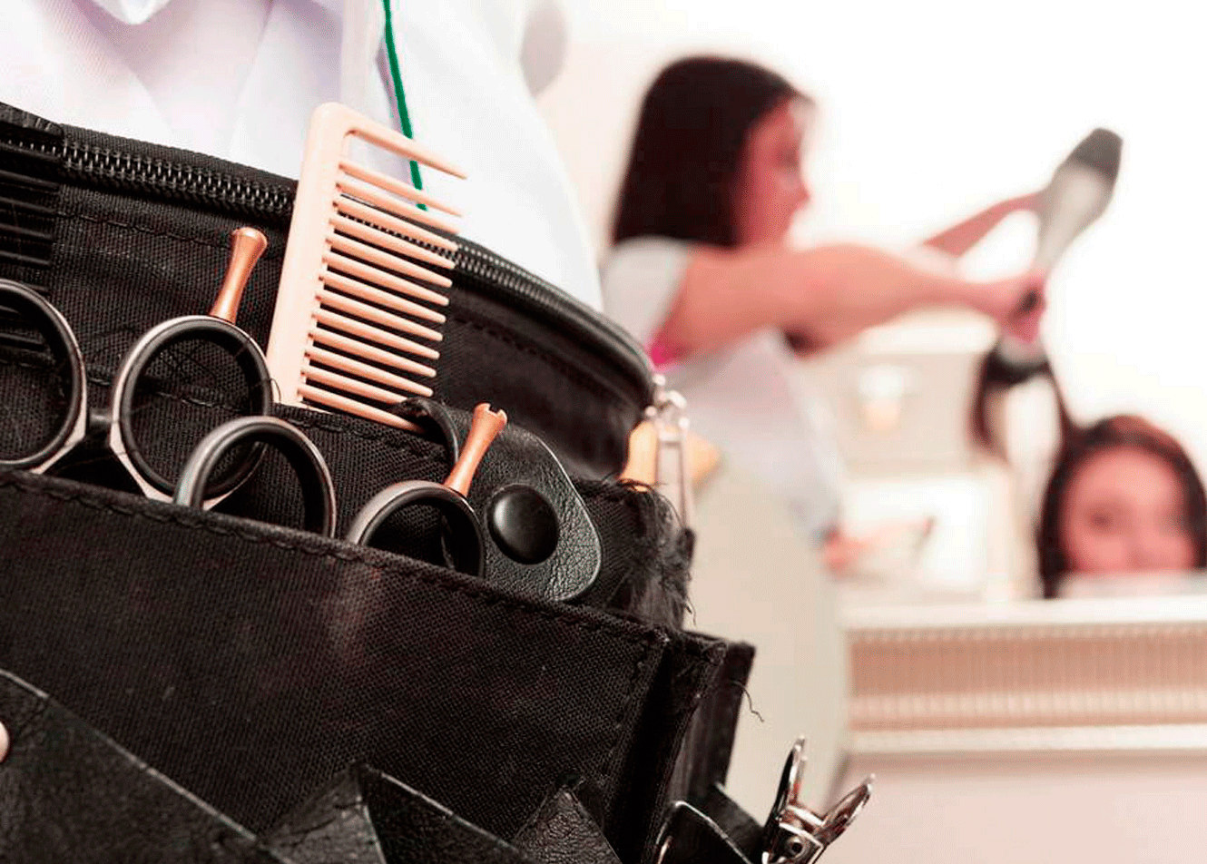 Инструменты парикмахера в модных студиях красоты ножницы из нержавеющий стали расчестки щетки поясной держатель инструментов из кожи
